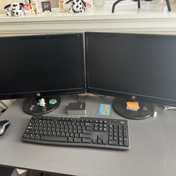 2 HP monitors 