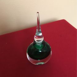 Vintage perfume bottle art glass