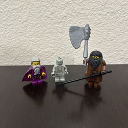 Harry Potter Mini figures Rubeus Hagrid, Dumbledore and Peeves Lot-3