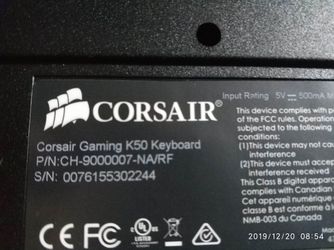 Corsair raptor k50 keyboard not working properly (no macro or rgb)