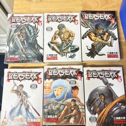Berserk Manga Vol. 1–6 + Magnum Manga – Bundle