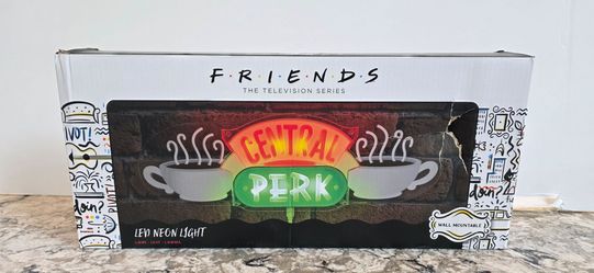 Central Perk LED Neon Light featuring the iconic coffee shop logo from Friends