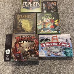 5 Board Games Plus Puzzle