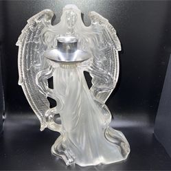 Plastic Frosted Angel Candle Holder