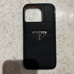 Prada iPhone 15 Pro Wallet Case