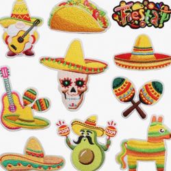 Assorted Embroidered Patches - Fire Truck, Flower, Kitty, Beach, Fruit, Heart, Feather, Iron On/Sew On Appliques For Clothes, Backpacks, Shoes, DIY