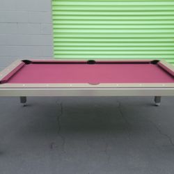 Pool table 7ft with dining top (free delivery, setup, and new felt color of your choice)