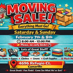 Big Moving Sale