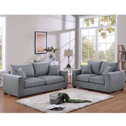 2-pc Sofa Set Sofa & Loveseat
