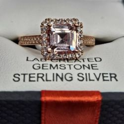 14k Rose Gold Over Sterling Silver
