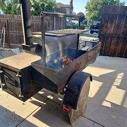 Reverse Smoker ..santa Maria Grill Trailor