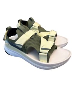 Teva Aventrail Sandals Mens 13 Green Yellow Hiking Outdoor Trail Fishing
