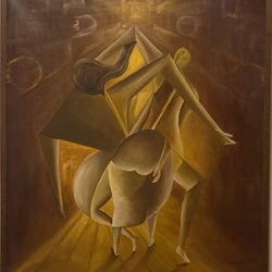 The Dancers 27”x25”Oil On Canvas $,1900 