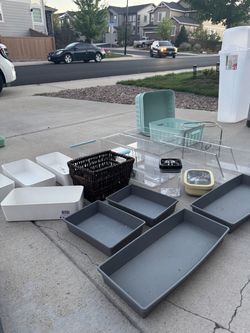 LOT of Organizing Bins $3.50 e/ (45 for ALL)