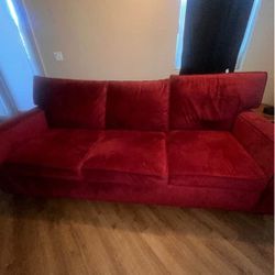 RED SWAY COUCHES 