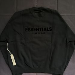 Fear Of God Essentials Crewneck Sweatshirt Stretch Limo Size XX-Large (2XL) SS22
