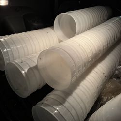 Lot Of 10  2.5 Gallon Pails WITHOUT Lids