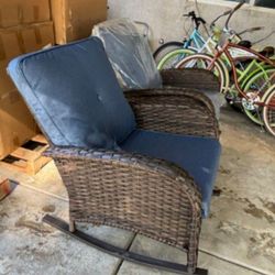 Patio Rocking Chairs Patio Outdoors Chair Set Patio Chairs Outdoor Rocking Chairs Patio Furniture Set 🆕🚎🚚🆕