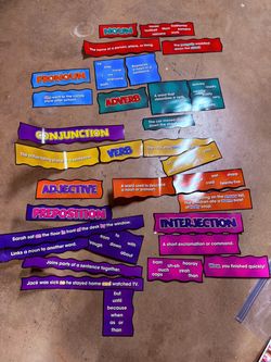 Parts of Speech Classroom Bulletin Board Set