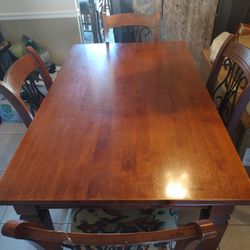 Wooden Table with 4 Chairs 