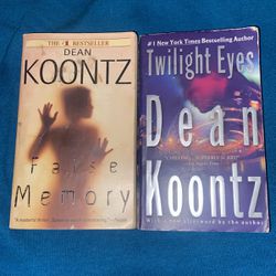 “Twilight Eyes” and “False Memory” by Dean Koontz 