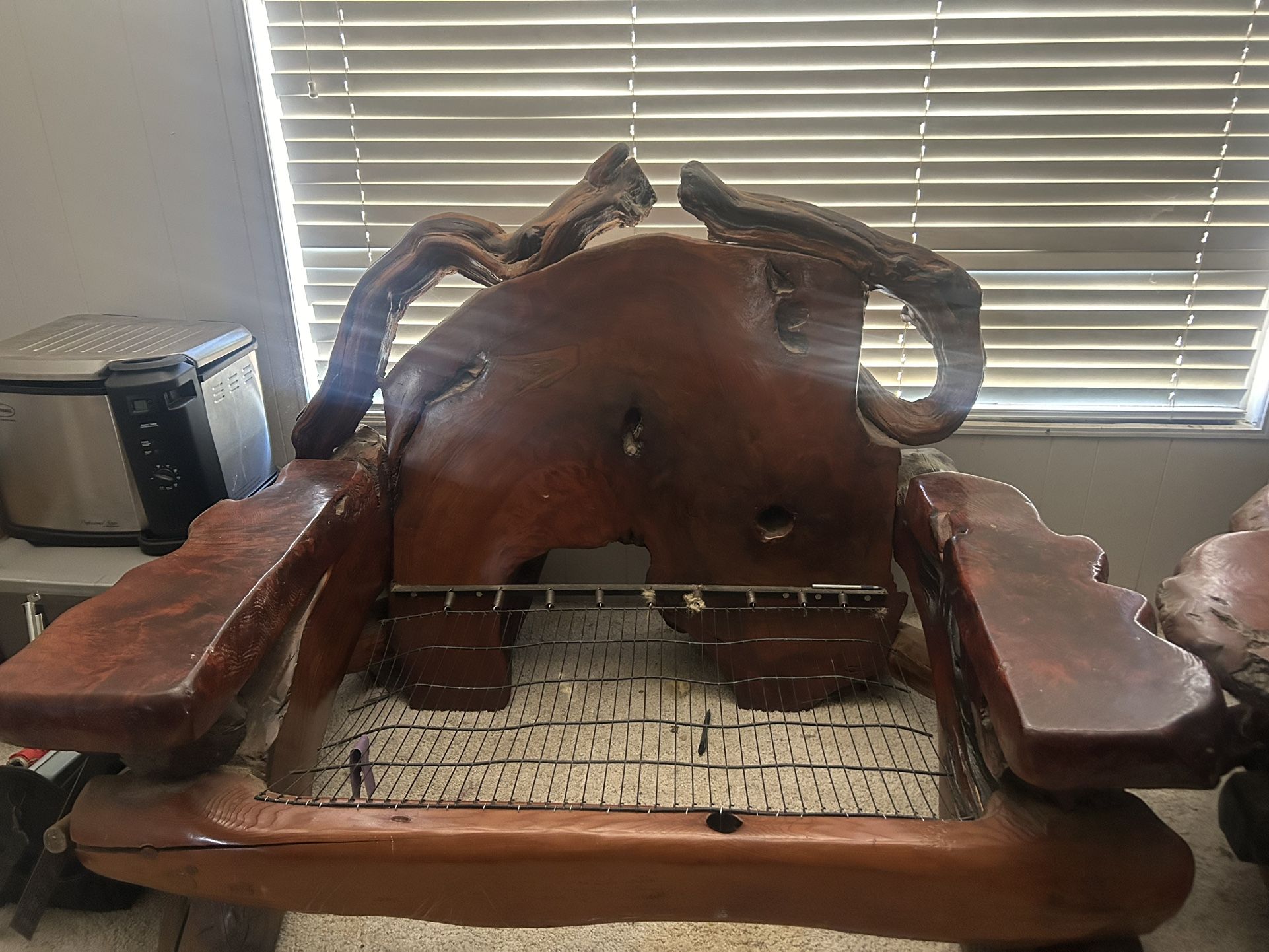 Burlwood Love Seat