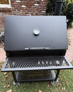 Assassin 36" Charcoal Grill / Smoker – Used Twice – Factory Upgrades + Custom Cover