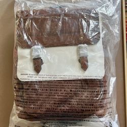 Brand New Fossil Leather Miles Backpack - Dark Brown 