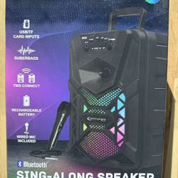 Wireless speakers with wired mic new