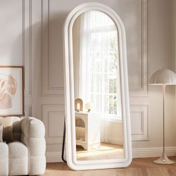 New Flannel Arched Full Length Standing Floor Mirror