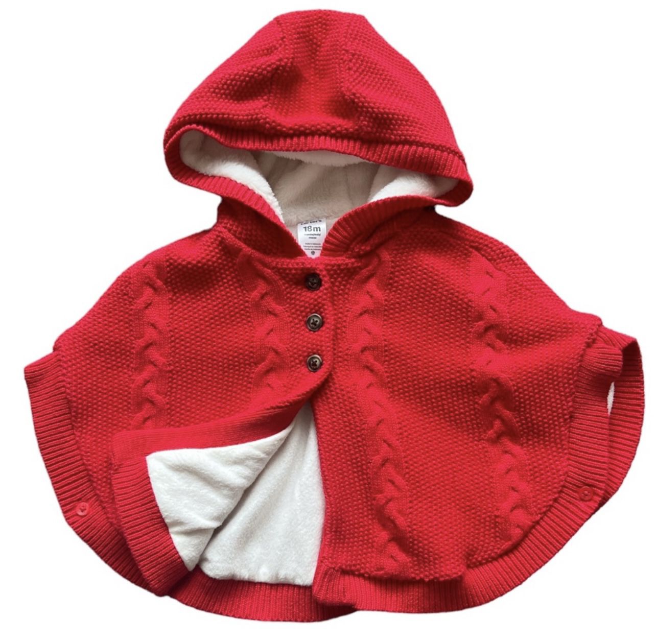 Carter’s Red Knit Cape