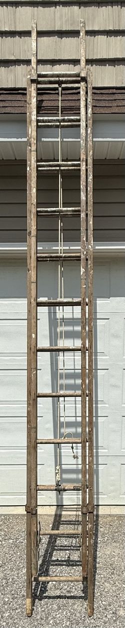 24 Foot Wood Extension Ladder
