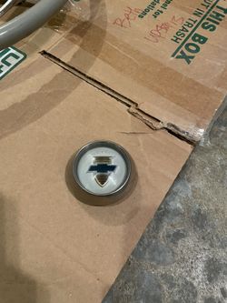 50s Chevy Steering Wheel Cap And Vintage Spot Light