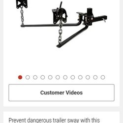 Weight distributing tow hitch.