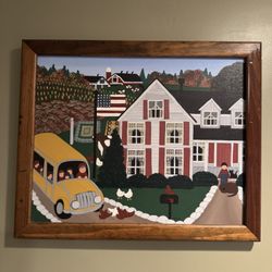 Original Acrylic Folk Art Painting