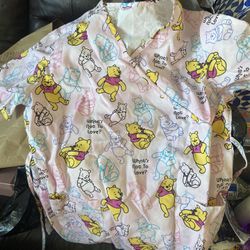 Winnie The Pooh Shirt Scrub