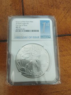 2018(W) American Silver Eagle NGC MS70 First Day of Issue
