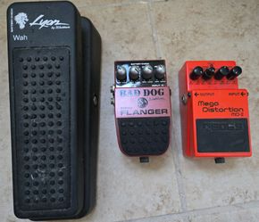 Guitar effect pedals