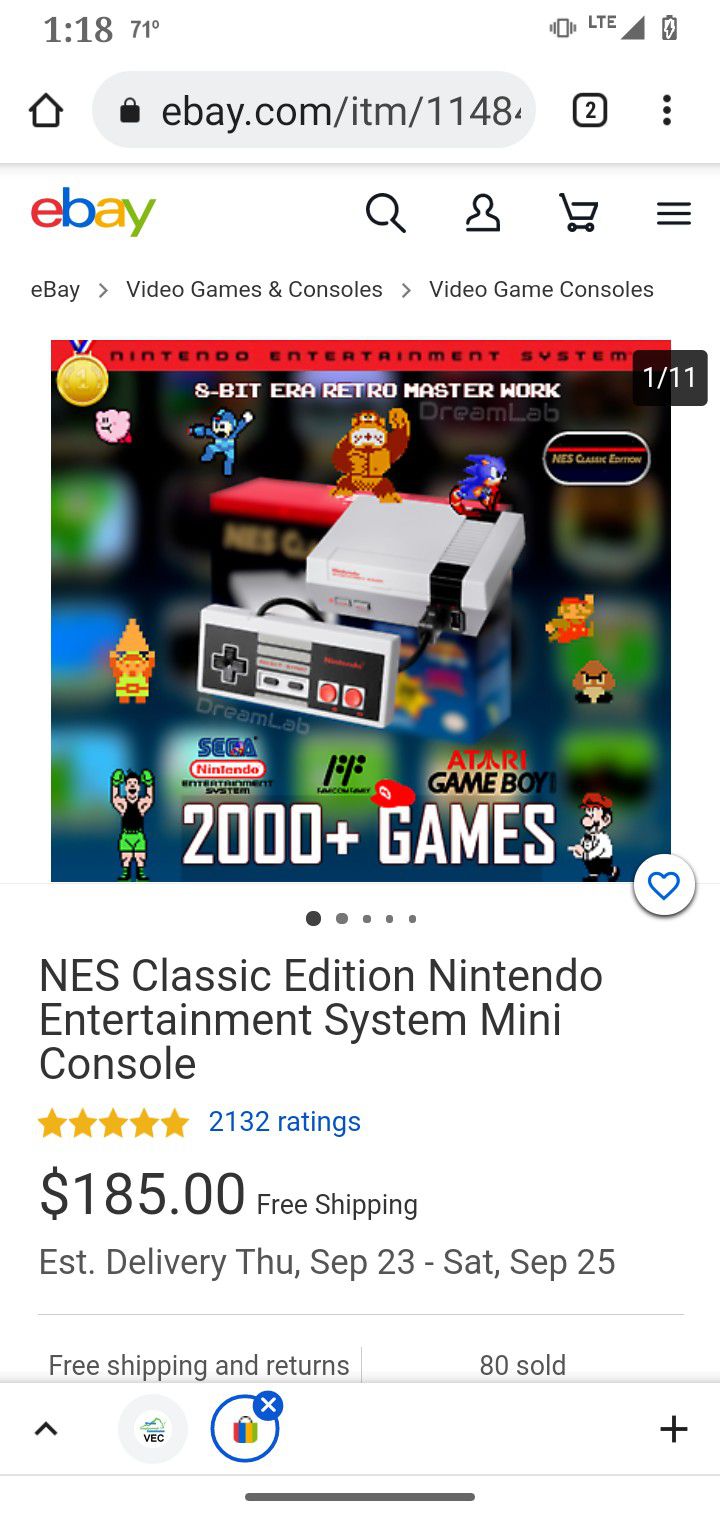 Mini Nintendo Game Built In 