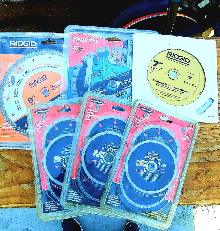 Diamond Blades Assortment 1 ×8" 2x7" 3x4"