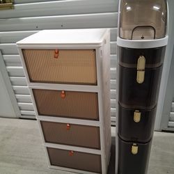5 Tier  Cabinet  &  4  Drawer  Cabinets