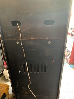 Vintage 80s coin operated video game Galaga.