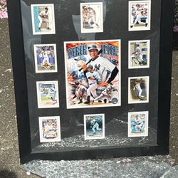 Derek Jeter framed baseball cards