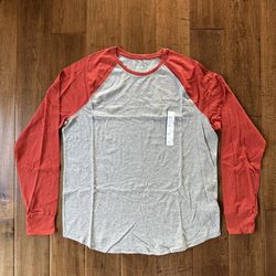 Men's Baseball Style Long Sleeve T-Shirt