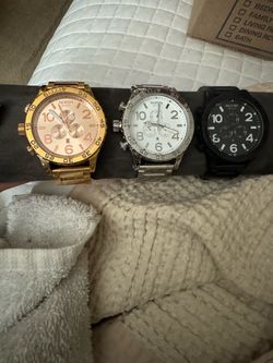 Lot of 3 Nixon Chronograph Watches