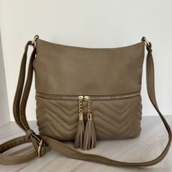 Taupe Shoulder Bag