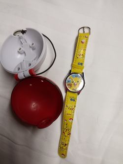 Pokemon ball, and watch