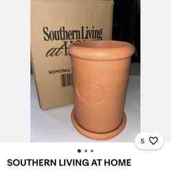 Southern Living at Home Sonoma Terra Cotta Wine Cooler. 