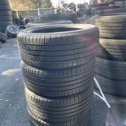 235/45R18 Goodyear 235/45/18 set of 4 matching used tires in great condition. 350$ for 4 tires plus tax.  Mount available but not included. Wheel alig