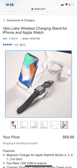 Ubio labs Wireless charging stand for iPhone and Apple watch New in Box